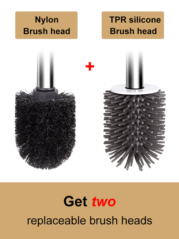 TPR silikonska glava četke za WC školjku nordijskog stila Kreativni zidni držač četke za WC školjku Dodaci za kupaonicu