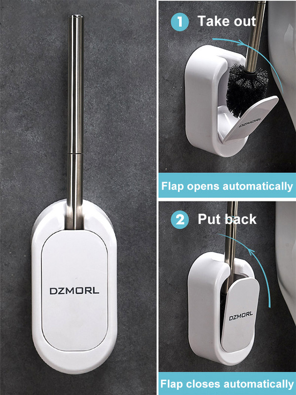 TPR silikonska glava četke za WC školjku nordijskog stila Kreativni zidni držač četke za WC školjku Dodaci za kupaonicu