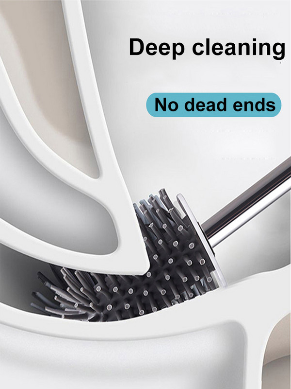 TPR silikonska glava četke za WC školjku nordijskog stila Kreativni zidni držač četke za WC školjku Dodaci za kupaonicu