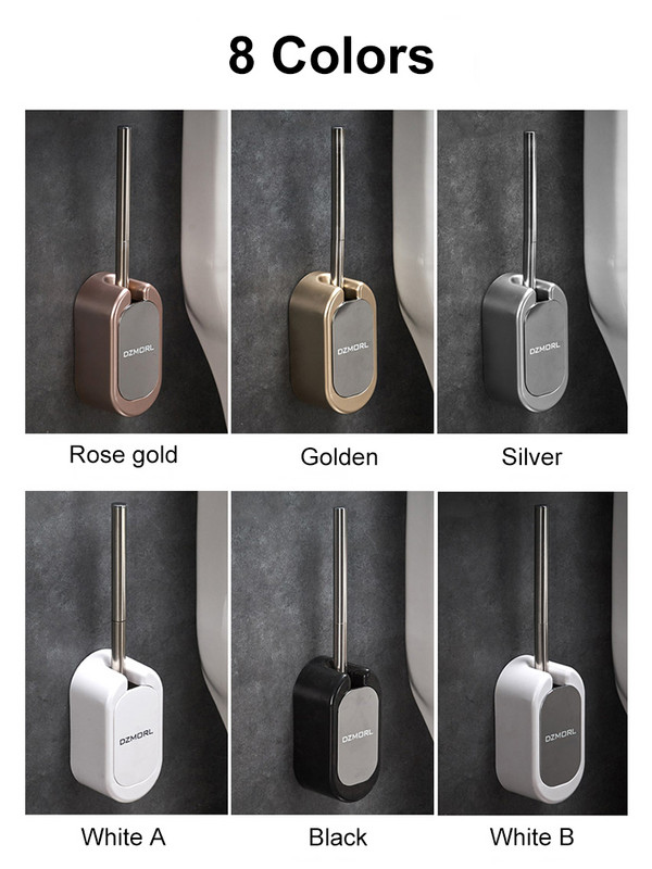 TPR silikonska glava četke za WC školjku nordijskog stila Kreativni zidni držač četke za WC školjku Dodaci za kupaonicu