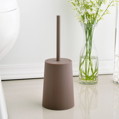 Perie de toaletă cu vid Dragă de toaletă Venză Curățător profund Dragă silicon anti-alunecare Mâner lung din plastic și peri flexibili