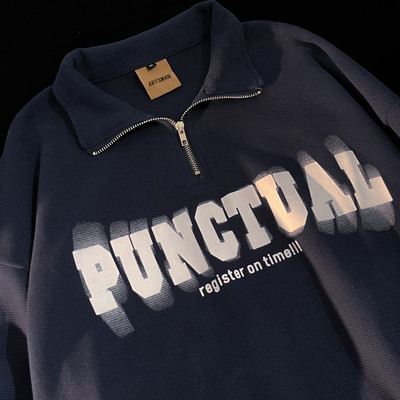 Vyriška palaidinė su apykakle ir užtrauktuku