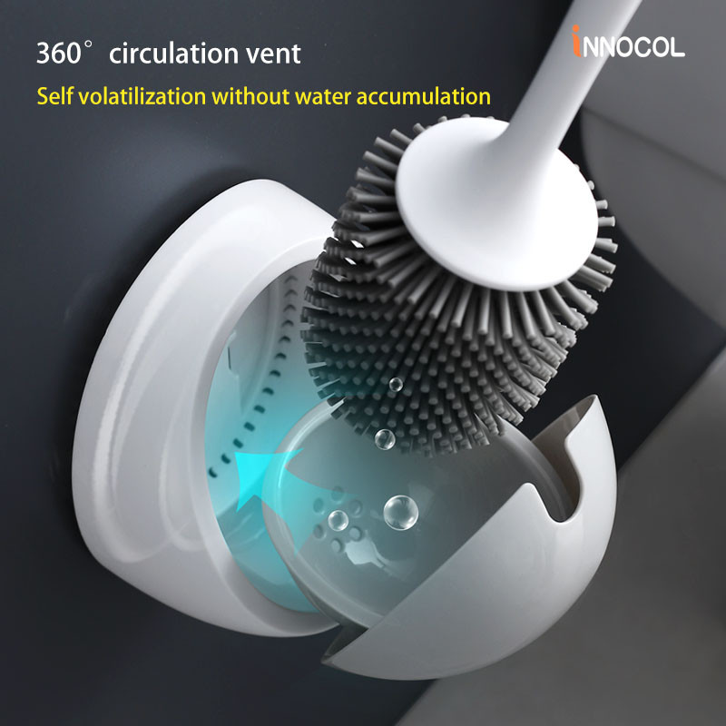 TPR silikonska glava četke, set četkica za WC školjku u obliku jajeta, alati, kućanski, zidni, kreativni dodaci za čišćenje kupaonice