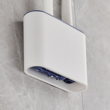 Държач за сушене на тоалетна четка със силиконови влакна с малка четка за инструмент за дълбоко почистване на писоар за баня Аксесоари за стенна тоалетна