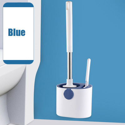 Silikonske čekinje Držač za sušenje WC četke s malom četkom za kupaonski alat za dubinsko čišćenje pisoara Zidni WC pribor