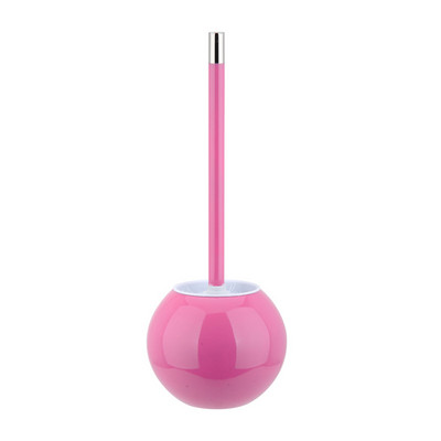 Nerūdijančio plieno tualeto šepetėlių rinkinys kūrybingas apvalus spalvingas tualeto dubenėlio šepetys su laikikliu tualeto valymo šepetėliu vonios kambario valiklis