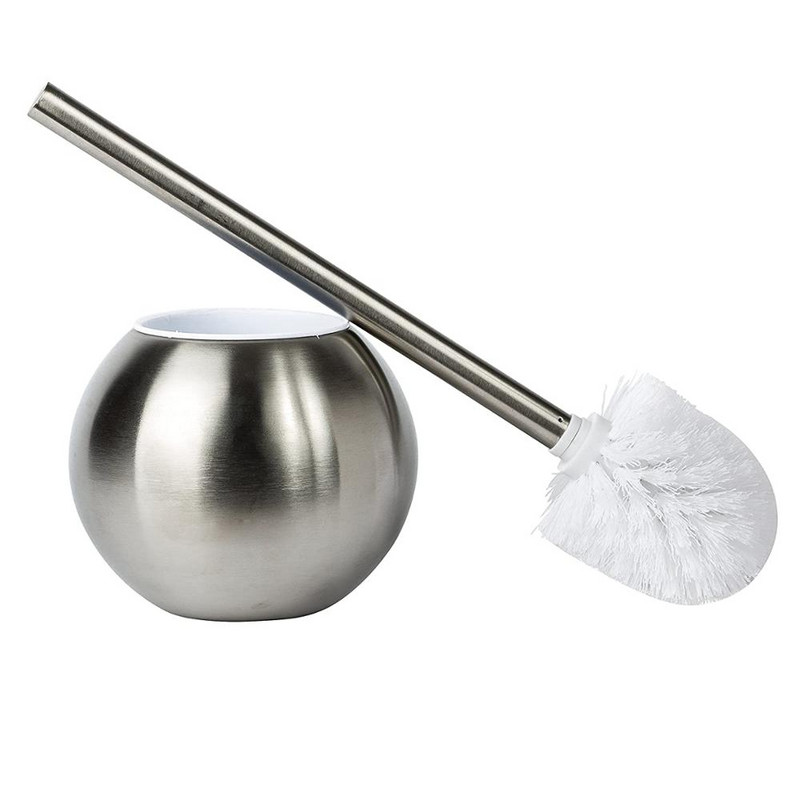 Nerūdijančio plieno tualeto šepetėlių rinkinys kūrybingas apvalus spalvingas tualeto dubenėlio šepetys su laikikliu tualeto valymo šepetėliu vonios kambario valiklis