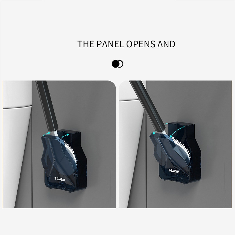 Kreativna četka za WC bez mrtvog kuta Četka za kućansku WC školjku zidna svjetiljka za automatsko otvaranje i zatvaranje Luksuzni nordijski stil