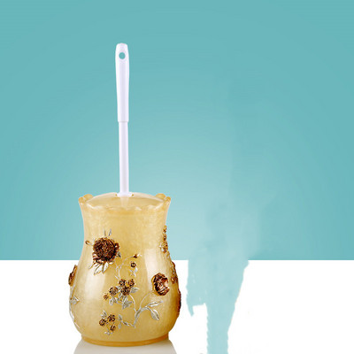 Tualeto dervos valymo šepečių rinkinys Europietiškas vonios kambario priedai Tualeto šepetys Buitinis su laikikliu rinkinys Statomas ant grindų