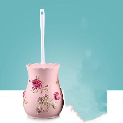 Tualeto dervos valymo šepečių rinkinys Europietiškas vonios kambario priedai Tualeto šepetys Buitinis su laikikliu rinkinys Statomas ant grindų