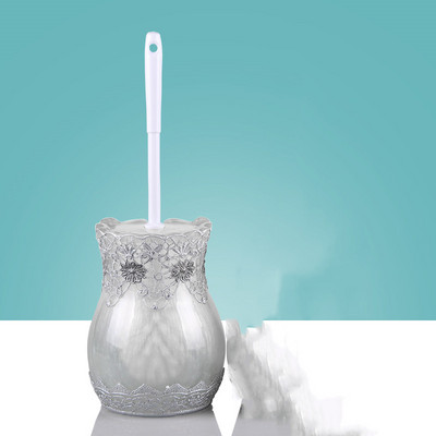 Tualeto dervos valymo šepečių rinkinys Europietiškas vonios kambario priedai Tualeto šepetys Buitinis su laikikliu rinkinys Statomas ant grindų