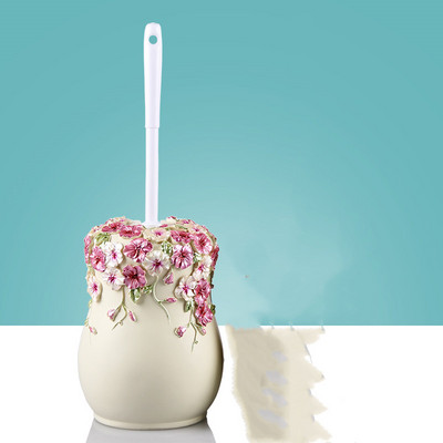 Tualeto dervos valymo šepečių rinkinys Europietiškas vonios kambario priedai Tualeto šepetys Buitinis su laikikliu rinkinys Statomas ant grindų