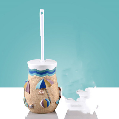 Tualeto dervos valymo šepečių rinkinys Europietiškas vonios kambario priedai Tualeto šepetys Buitinis su laikikliu rinkinys Statomas ant grindų