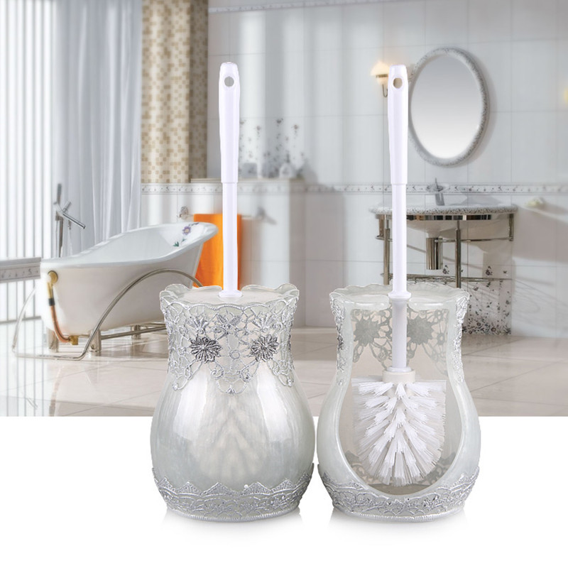 Tualeto dervos valymo šepečių rinkinys Europietiškas vonios kambario priedai Tualeto šepetys Buitinis su laikikliu rinkinys Statomas ant grindų