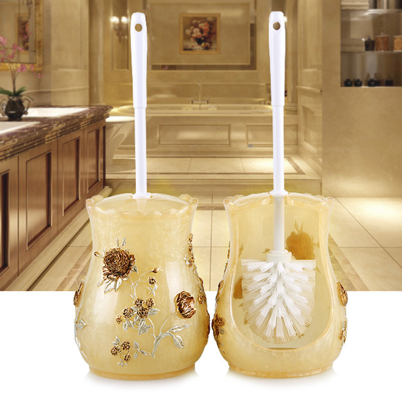 Tualeto dervos valymo šepečių rinkinys Europietiškas vonios kambario priedai Tualeto šepetys Buitinis su laikikliu rinkinys Statomas ant grindų