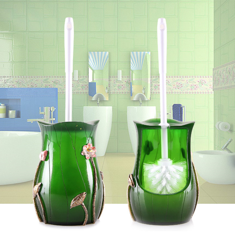 Tualeto dervos valymo šepečių rinkinys Europietiškas vonios kambario priedai Tualeto šepetys Buitinis su laikikliu rinkinys Statomas ant grindų