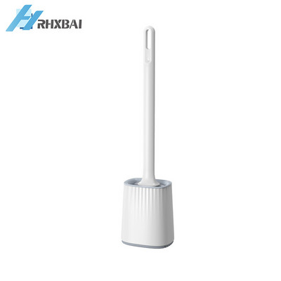 Nuimama rankena, silikoniniai šereliai, tualeto šepetys ir laikiklis, skirtas valyti prie sienos ir tualeto įrankiams laikyti