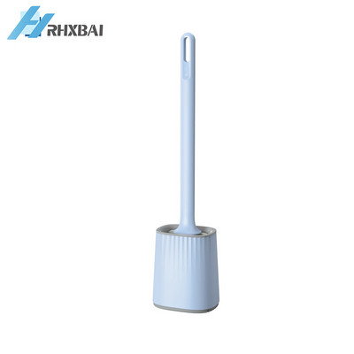 Nuimama rankena, silikoniniai šereliai, tualeto šepetys ir laikiklis, skirtas valyti prie sienos ir tualeto įrankiams laikyti