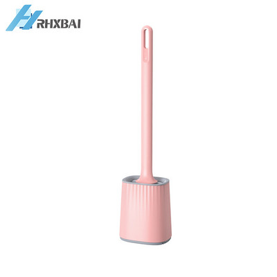 Nuimama rankena, silikoniniai šereliai, tualeto šepetys ir laikiklis, skirtas valyti prie sienos ir tualeto įrankiams laikyti