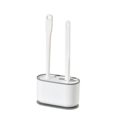 Set silikonskih držača četke za WC školjku Set kreativnih četkica za čišćenje Čišćenje kupaonice WC školjke Set visećih glava s mekim čekinjama