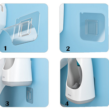 Мека TPR силиконова тоалетна четка Инструменти за почистване Без задънени краища, които могат да добавят течен WC Toilet Clean артефакт Аксесоари за баня
