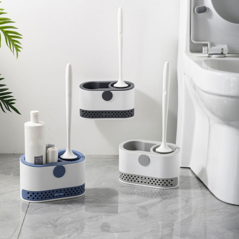 XINCHEN tualeto šepetys be aklavietės skalbimas tualeto silikoninis šepetys pakabinamas tualeto šepečio grindys dvejopo naudojimo vonios priedai