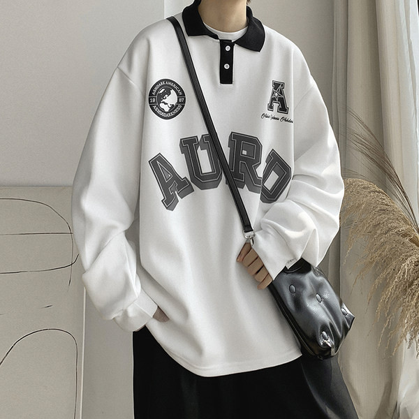 Muška bluza s aplikacijom i gumbima