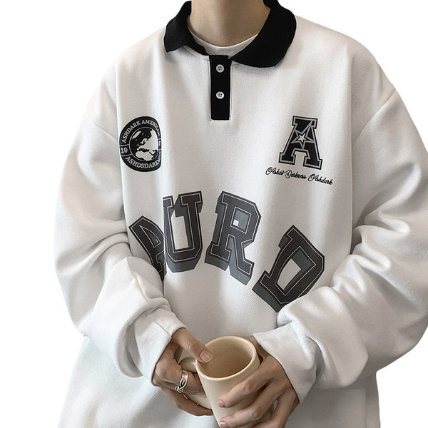 Muška bluza s aplikacijom i gumbima