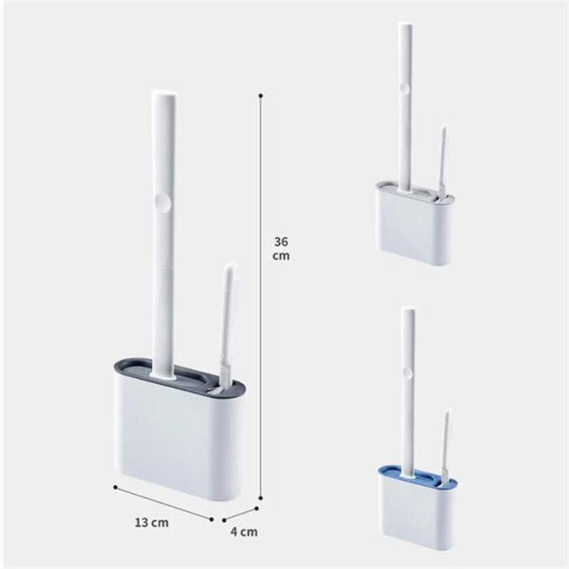 Zidna TPR WC četka sa setom držača Silikonske čekinje za kućni pod Kutak za čišćenje kupaonice Zaštitite WC