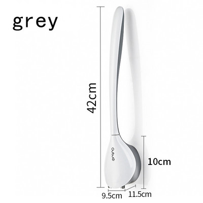 Szilikon WC kefe sarokkefe rések tisztítása Falra szerelhető TPR kefefej Fürdőszobakefék Hosszú nyelű Tartós WC-tartozékok