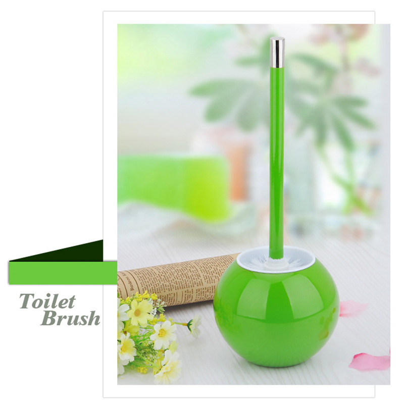 Set WC četki od nehrđajućeg čelika Kreativna okrugla šarena četka za WC školjku s držačem Četka za čišćenje WC školjke Sredstvo za čišćenje kupaonice