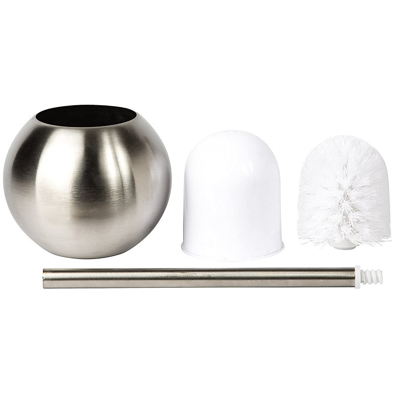 Set WC četki od nehrđajućeg čelika Kreativna okrugla šarena četka za WC školjku s držačem Četka za čišćenje WC školjke Sredstvo za čišćenje kupaonice