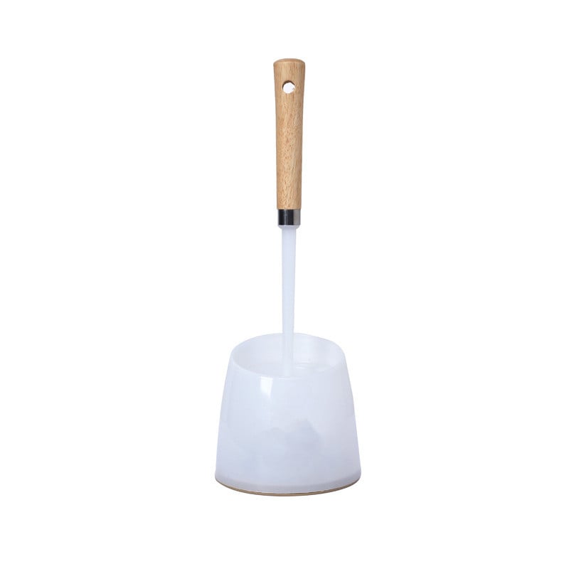 Βούρτσα τουαλέτας με μακριά ξύλινη λαβή με βάση χωρίς νεκρό Coner Βούρτσα καθαρισμού τουαλέτας μπάνιου Καθημερινές ανάγκες