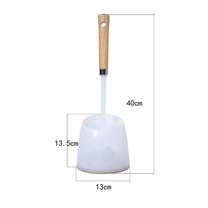 Βούρτσα τουαλέτας με μακριά ξύλινη λαβή με βάση χωρίς νεκρό Coner Βούρτσα καθαρισμού τουαλέτας μπάνιου Καθημερινές ανάγκες