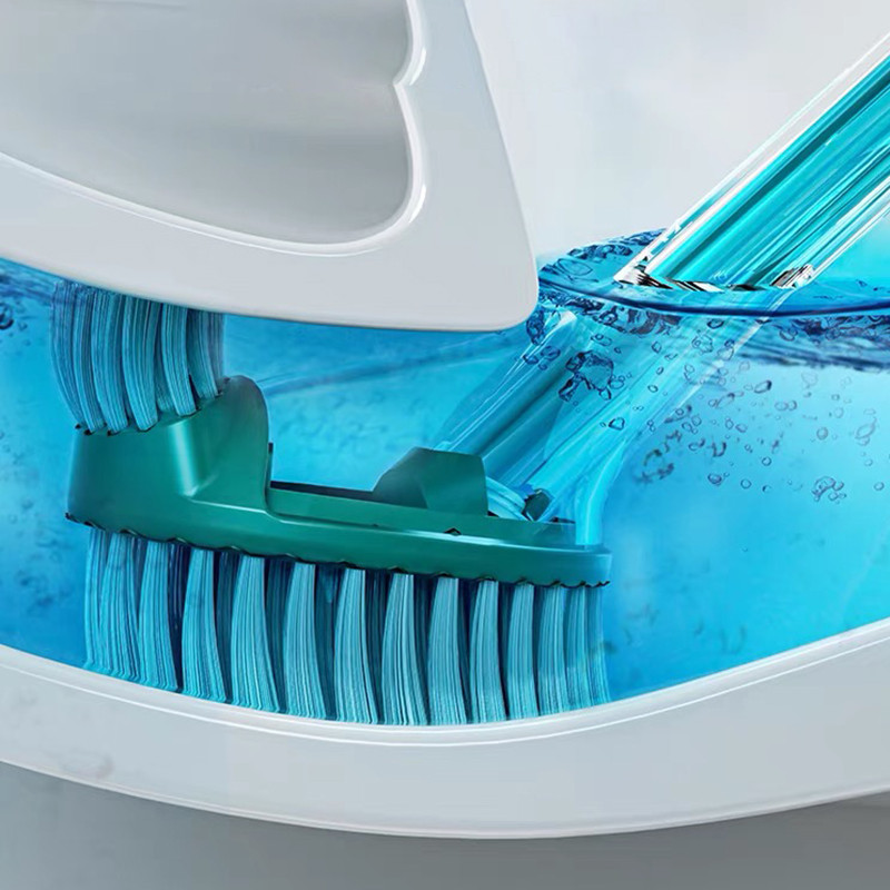 ONEUP minkštas silikoninis tualeto šepetėlis, pripildytas ploviklio Valymo šepetys be negyvos kampo Dvipusės šepetėlio galvutės vonios kambario priedai