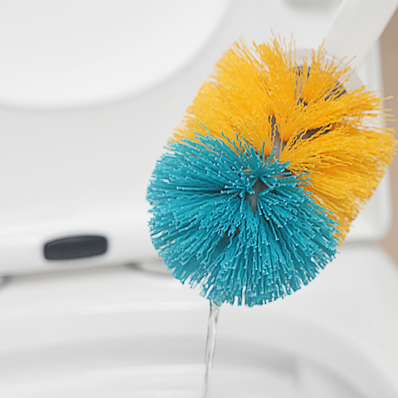 Duga ručka Dodavanje deterdženta Četka za WC školjku Brzo pražnjenje Alat za čišćenje Gumena četka za postavljanje na zid Samostojeći set kupaonskog pribora