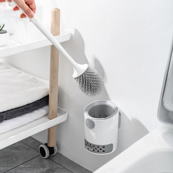 ONEUP TPR Силиконова четка за тоалетна Стенни почистващи инструменти Без мъртъв ъгъл Мека четка за почистване на кожа Комплект домашни принадлежности за баня