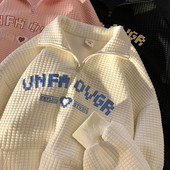 Férfi blúz cipzárral és zsebbel