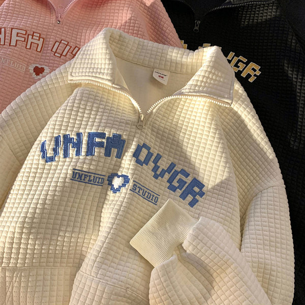 Férfi blúz cipzárral és zsebbel