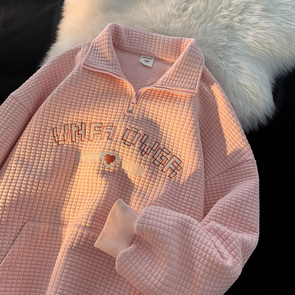 Férfi blúz cipzárral és zsebbel