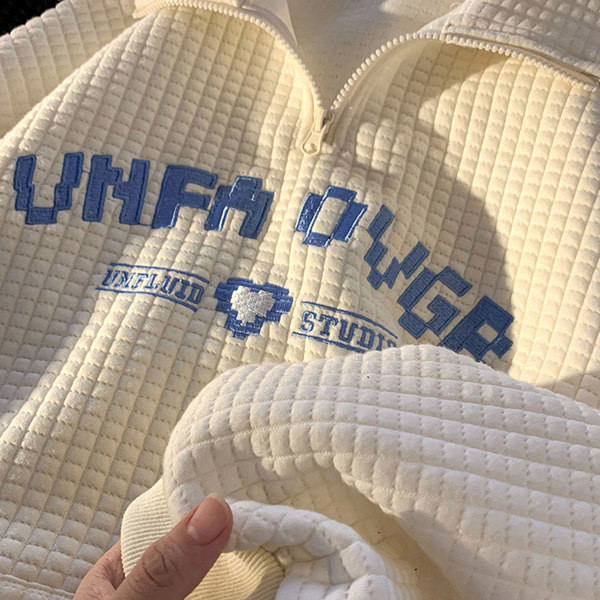 Férfi blúz cipzárral és zsebbel