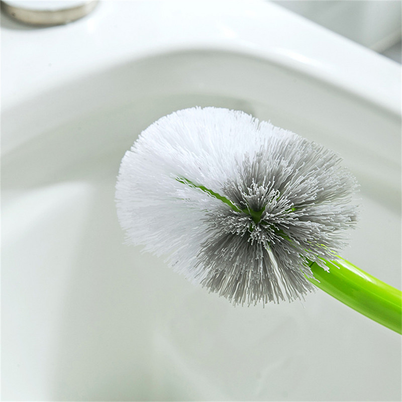 Kreativni mali set četkica za WC školjku u obliku trave Kupaonica Duga ručka Hemisfera Glava četke za čišćenje Izvrsni dodaci za kupaonicu