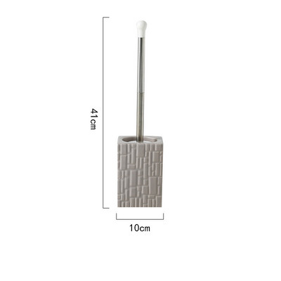 Keraminio pagrindo tualeto šepečių rinkinys Vonios kambario priedai Praktinis švarus įrankis Valymo šepetys Nerūdijančio plieno ilgos rankenos tualeto šepetys