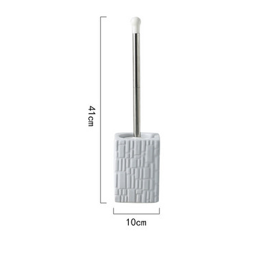 Keraminio pagrindo tualeto šepečių rinkinys Vonios kambario priedai Praktinis švarus įrankis Valymo šepetys Nerūdijančio plieno ilgos rankenos tualeto šepetys