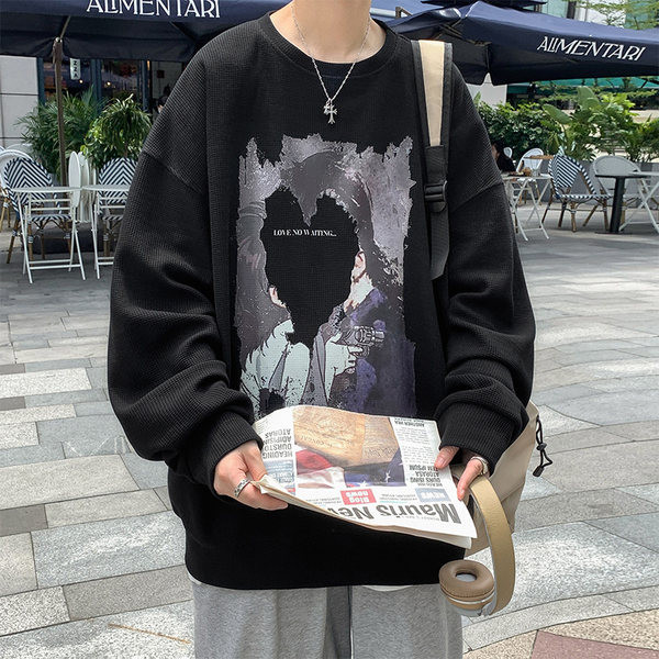 Bluză bărbătească cu guler oval