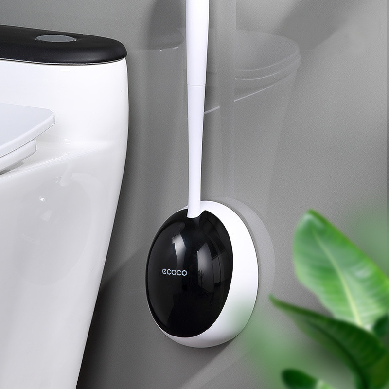 Fleksibilna WC četka sa setom držača Gumena silikonska četka za čišćenje s dugom drškom Montirana na zid nepropusna WC kupaonski pribor