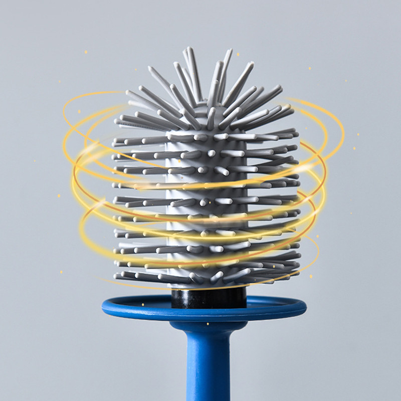 ONEUP 3 viename silikoninis tualeto šepetys prie sienos tvirtinamas ilgų kotų šepetys buitinis valymas be aklavietės artefaktų vonios reikmenų