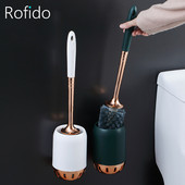 Sieninis tualeto šepečių rinkinys Nordic Prabangus tualeto valymo įrankiai Ilgų rankenų tualeto minkštas valymo šepetys Vonios kambario priedai