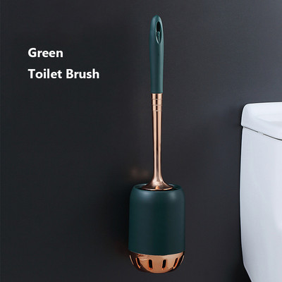 Sieninis tualeto šepečių rinkinys Nordic Prabangus tualeto valymo įrankiai Ilgų rankenų tualeto minkštas valymo šepetys Vonios kambario priedai