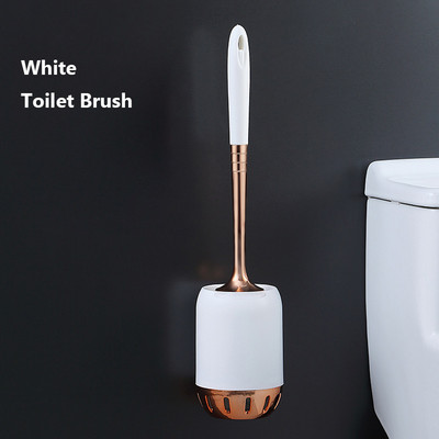 Sieninis tualeto šepečių rinkinys Nordic Prabangus tualeto valymo įrankiai Ilgų rankenų tualeto minkštas valymo šepetys Vonios kambario priedai